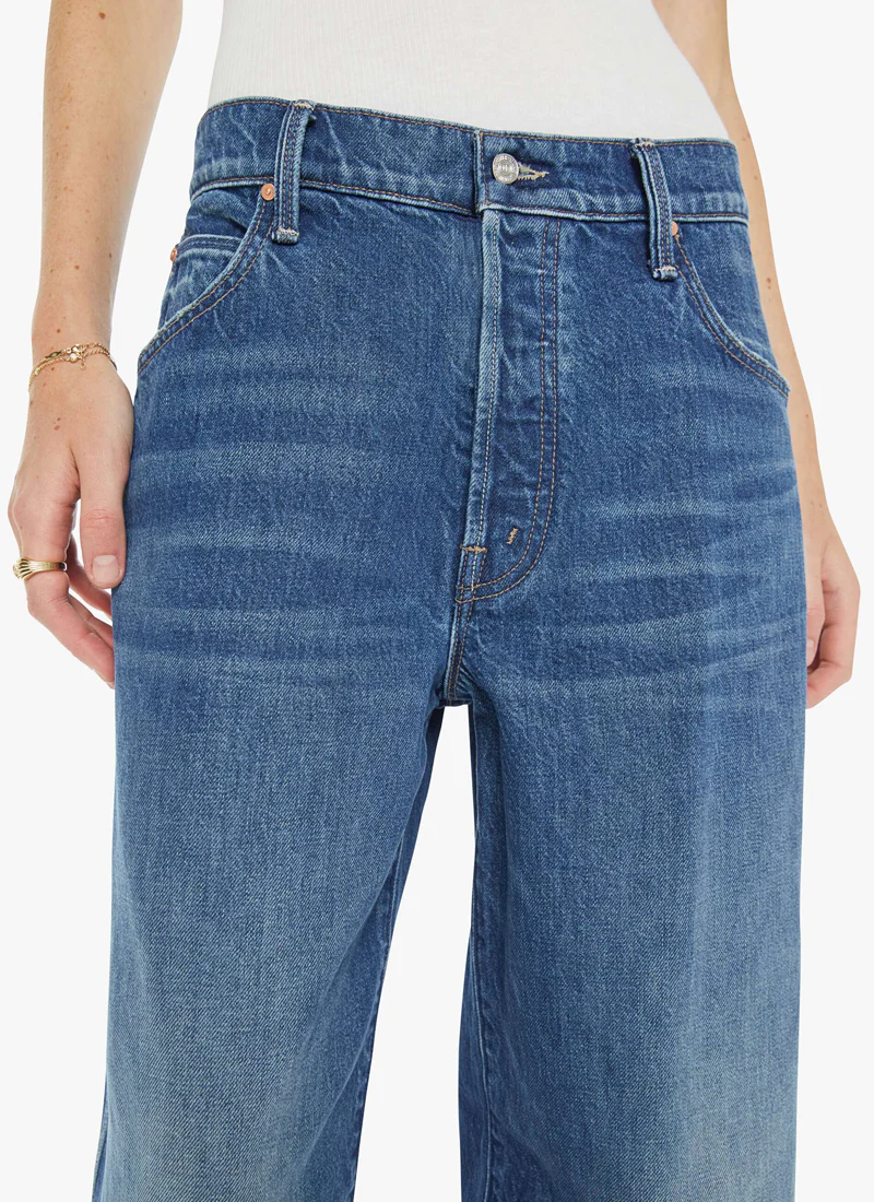 The Delinquent Button Ankle Wide Leg Jeans - Image 4