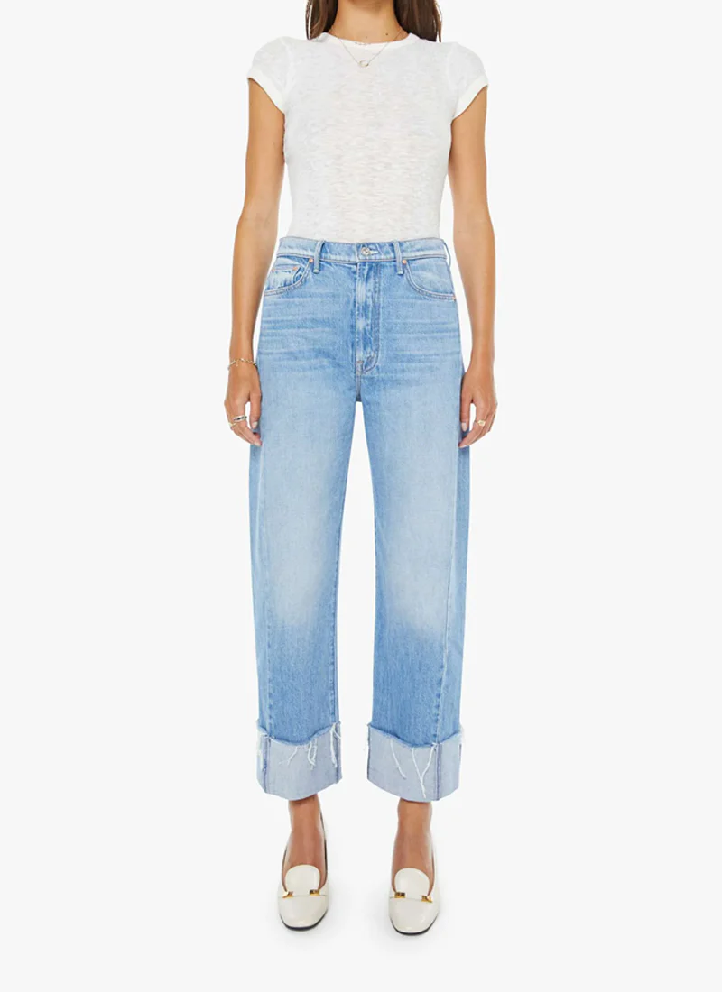 The Half Pipe Ankle Cuff Fray Wide Leg Jeans - Image 6