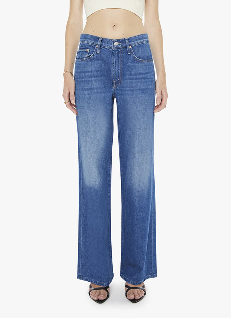 The Mid Rise Maven Skimp Wide leg Jeans