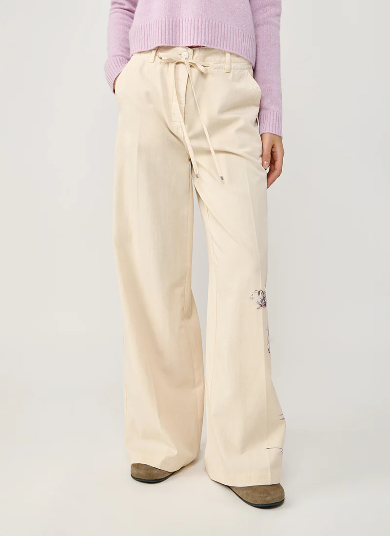Adrienne Drawstring Floral Pant