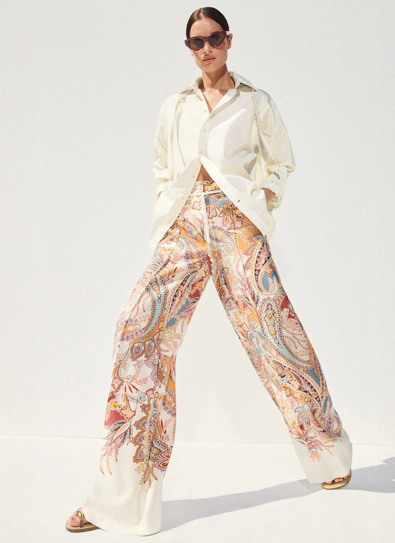 Adrienne Faded Paisley Pant - Image 6