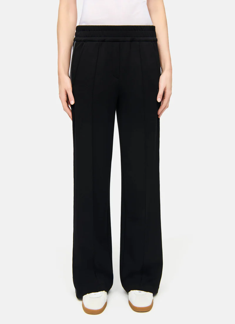 Amelia Side Stripe Zipper Jersey Pant