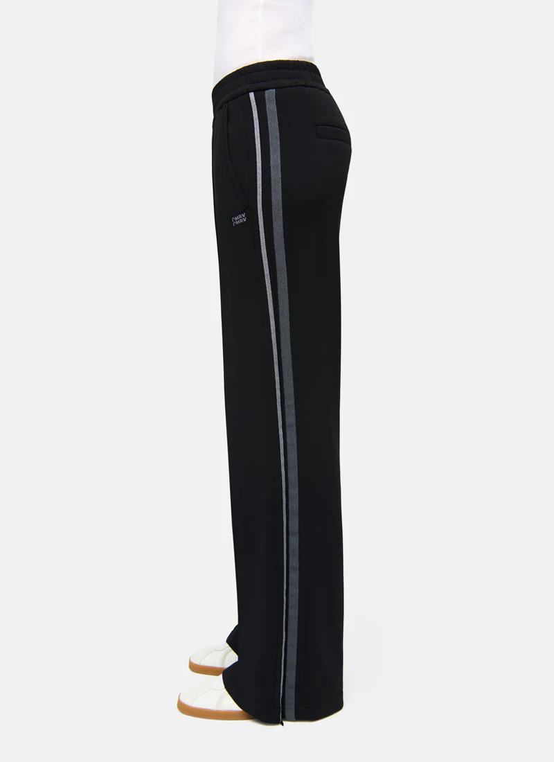 Amelia Side Stripe Zipper Jersey Pant - Image 2