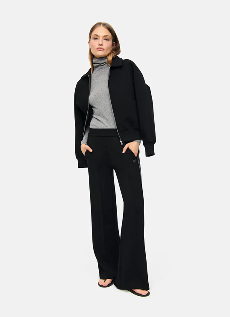 Amelia Side Stripe Zipper Jersey Pant - Image 4
