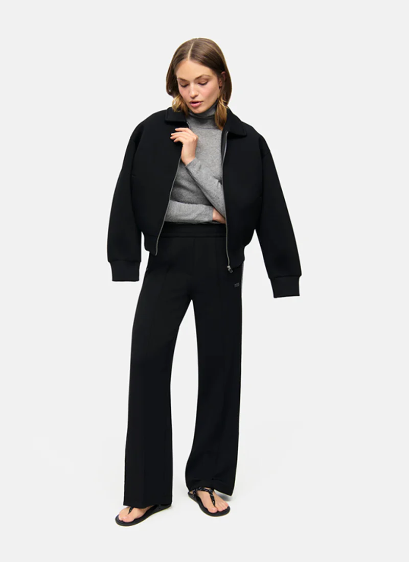 Amelia Side Stripe Zipper Jersey Pant - Image 5