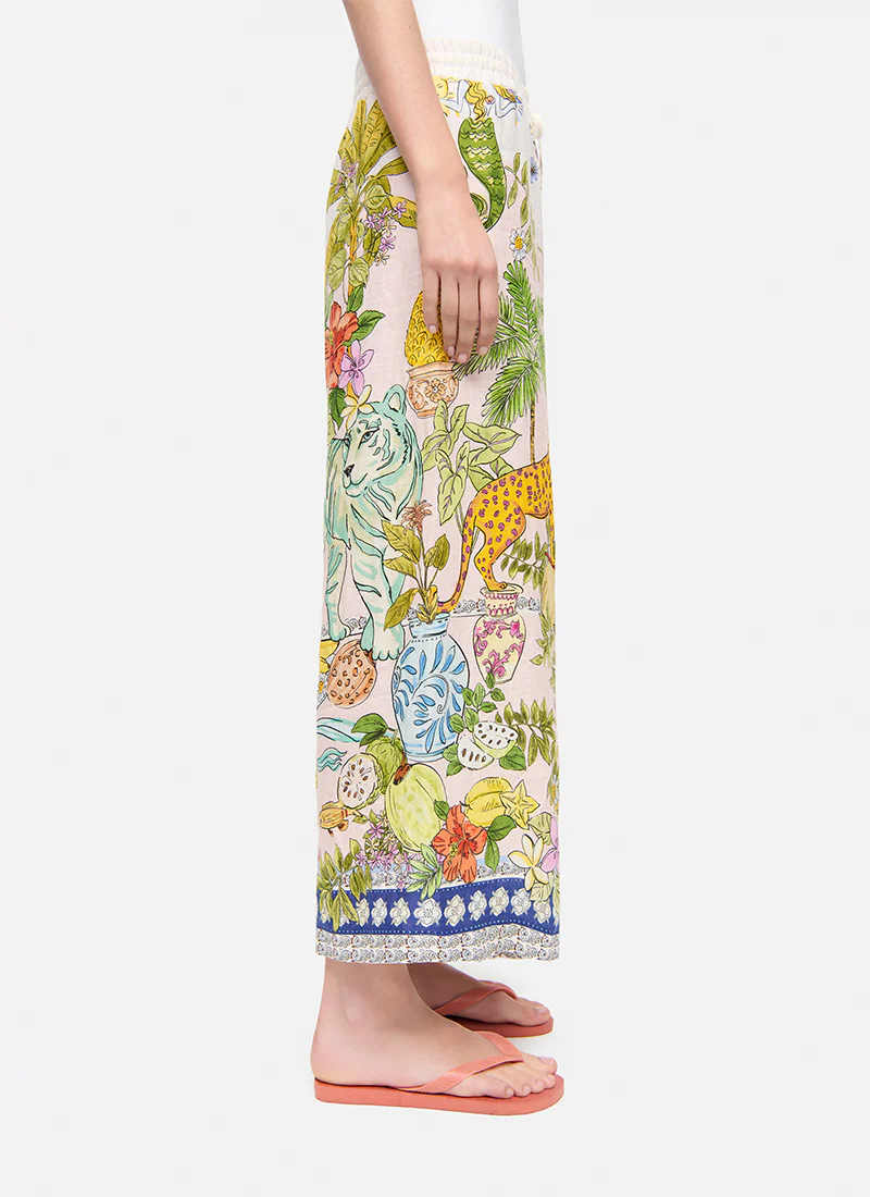 Candice Plain Linen Pants - Image 4