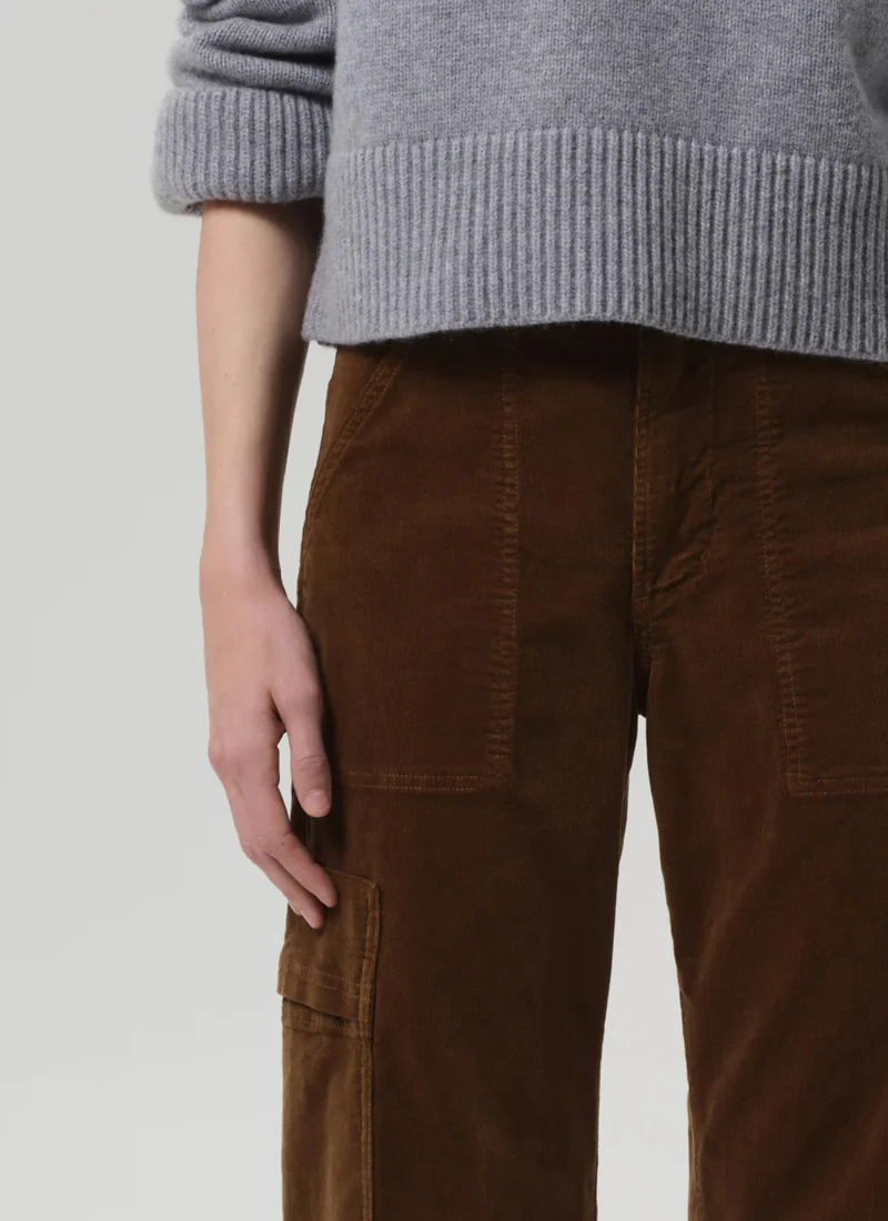 Marcelle Low Slung Corduroy Cargo Pants - Image 4