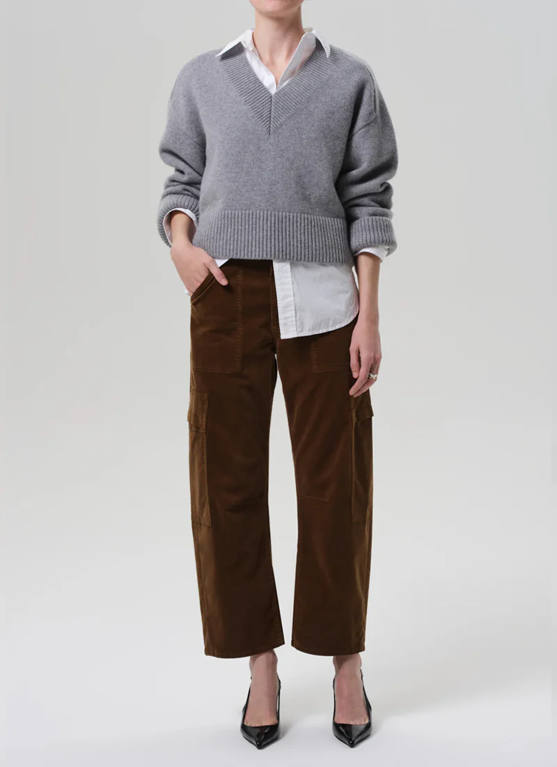 Marcelle Low Slung Corduroy Cargo Pants - Image 5