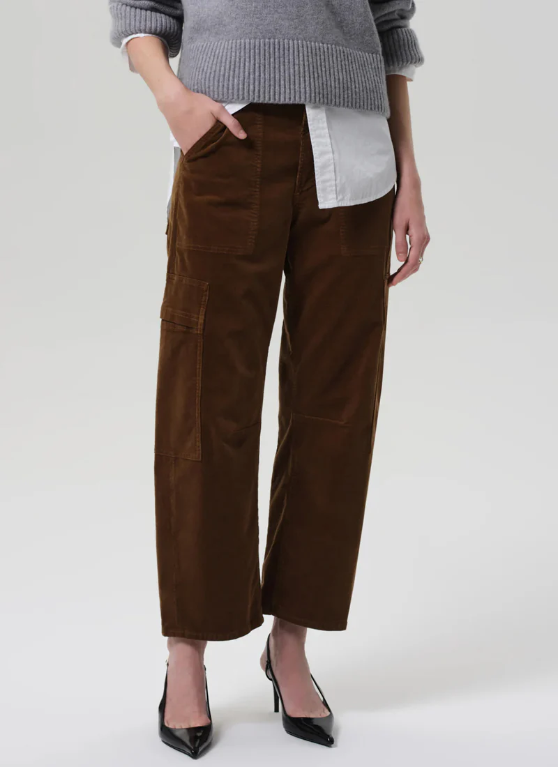 Marcelle Low Slung Corduroy Cargo Pants - Image 6