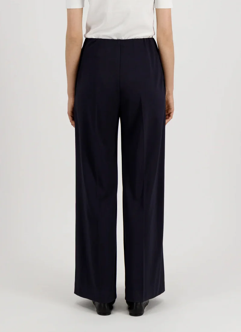 Crepe Viscose Flared Trousers - Image 2