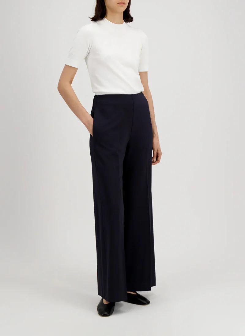 Crepe Viscose Flared Trousers - Image 3