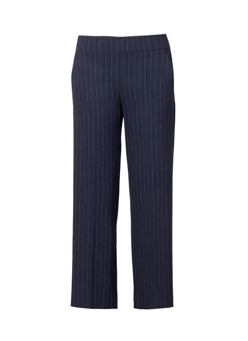 Grace Pinstripe Wide Leg Ankle Pant - Image 6