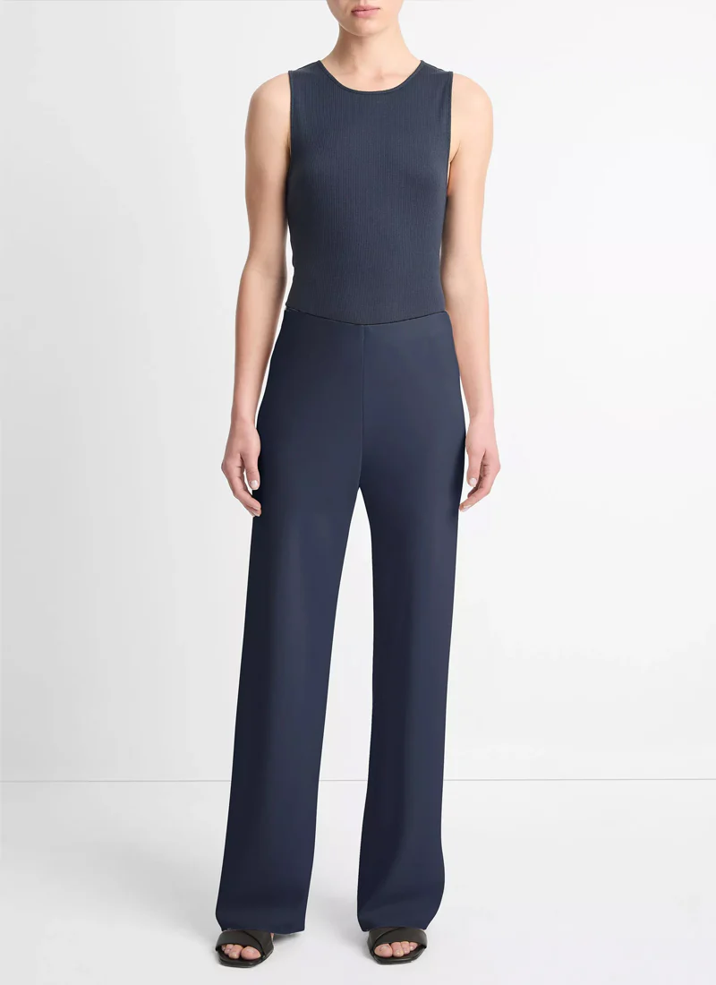 Colette High-Rise Crepe Bias Pant - Image 5