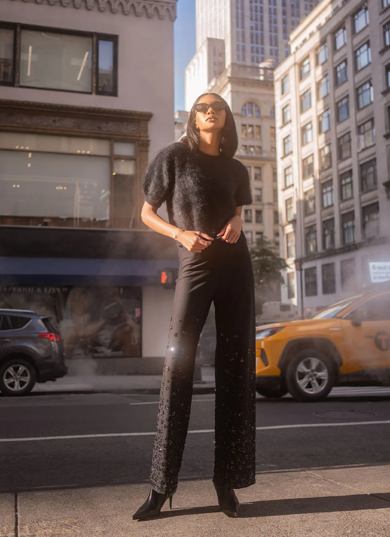 Kimberly Flower Peal Embroidery Pant - Image 5