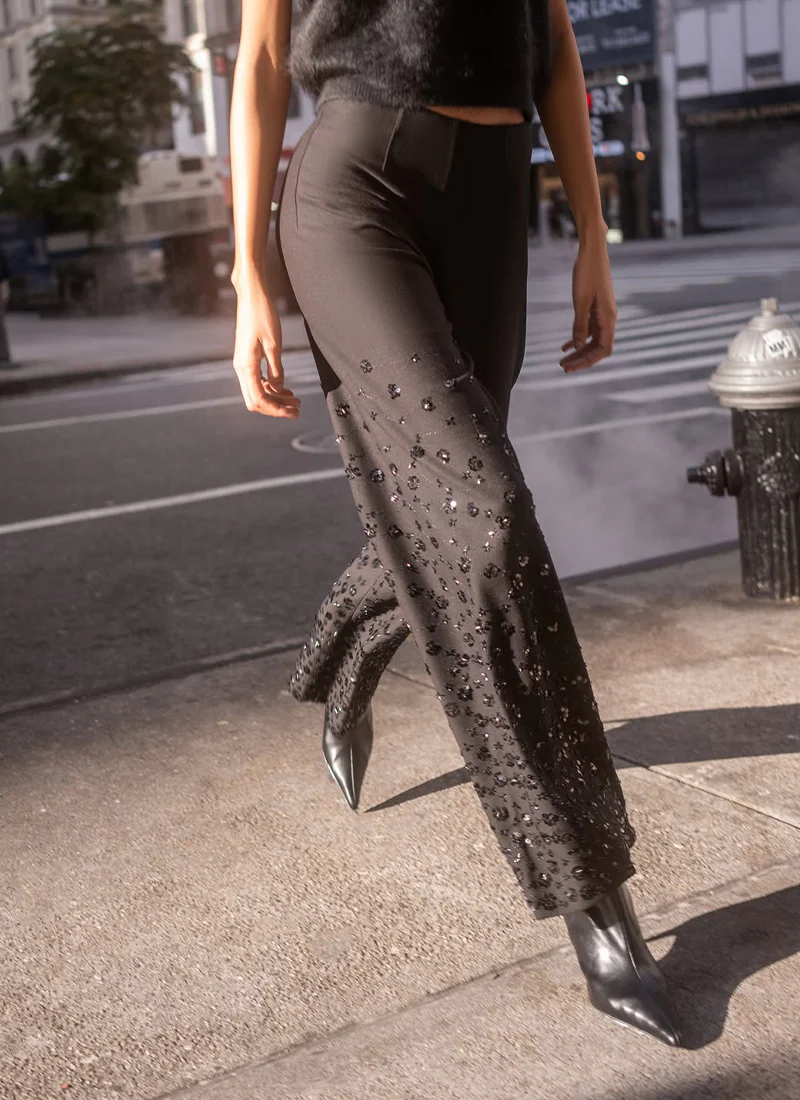 Kimberly Flower Peal Embroidery Pant - Image 6