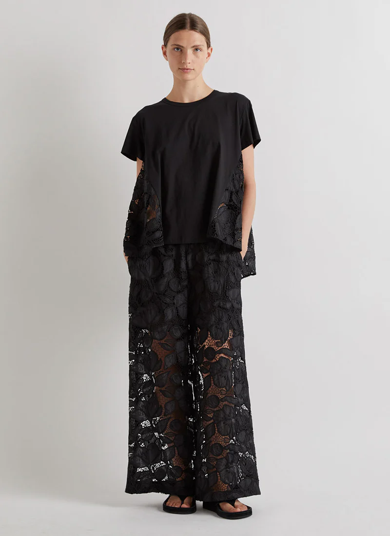 Lace Wide Leg Pull On Pant - Image 4