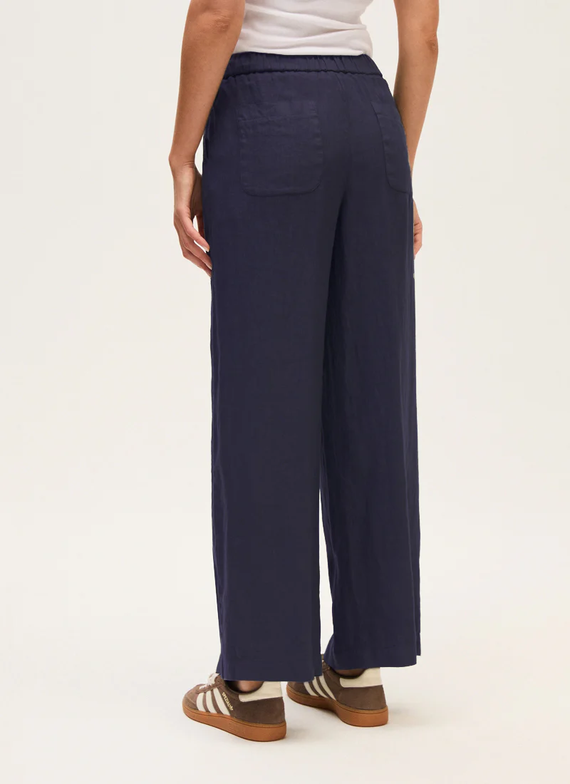 Linen Wide Leg Trouser - Image 2