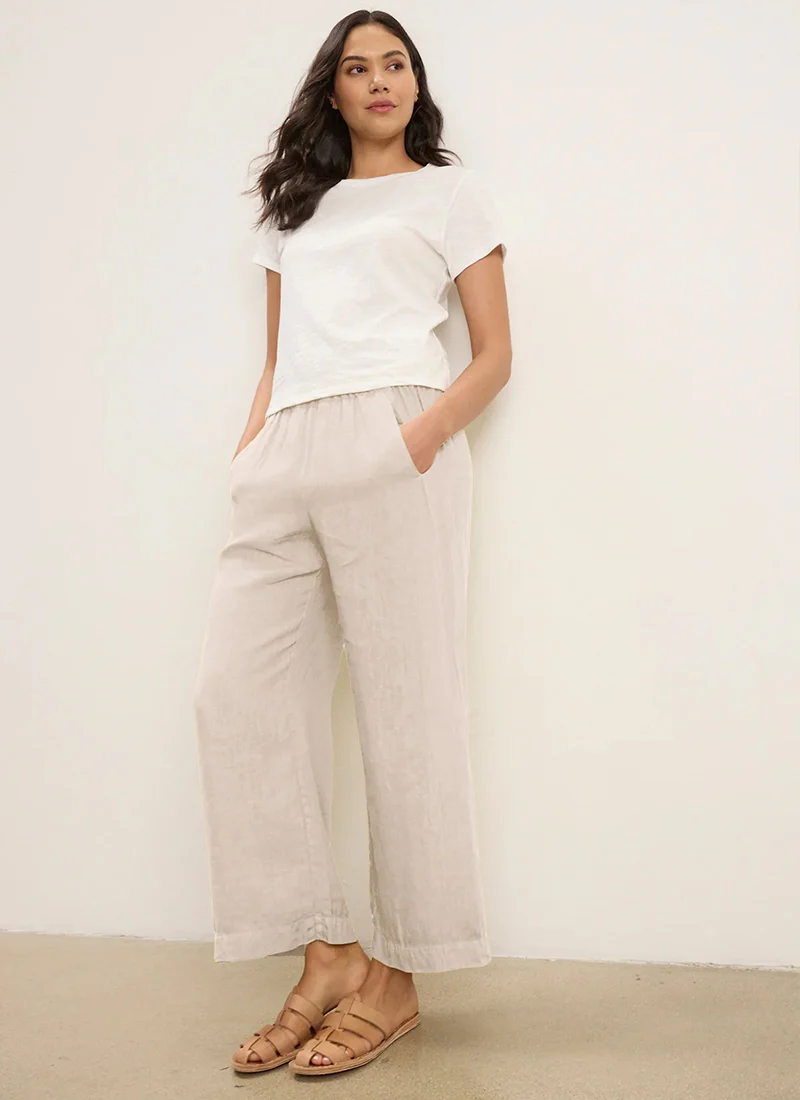 Lola Woven Linen Pant - Image 6