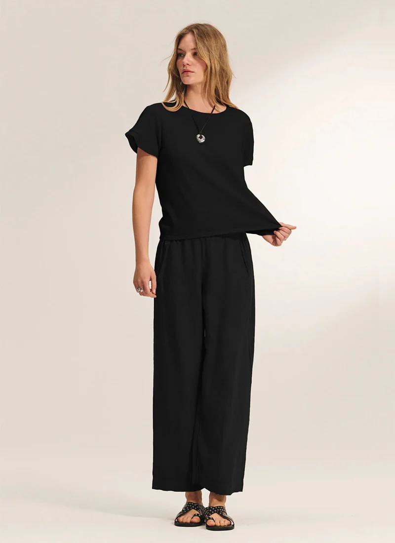 Lola Woven Linen Pant - Image 6