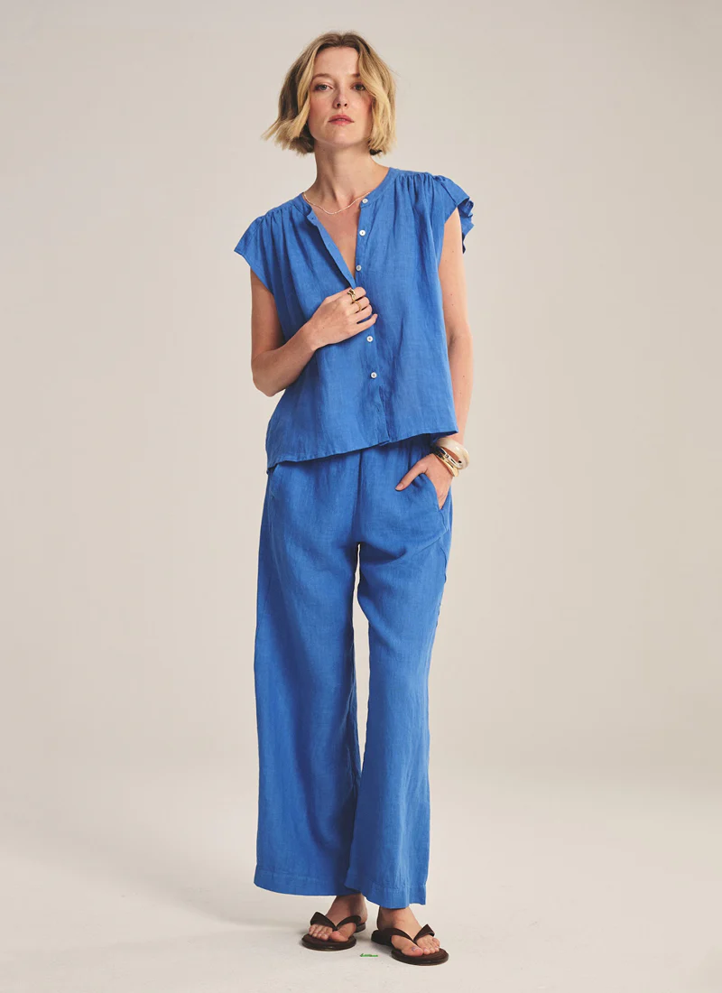 Lola Woven Linen Pant - Image 5