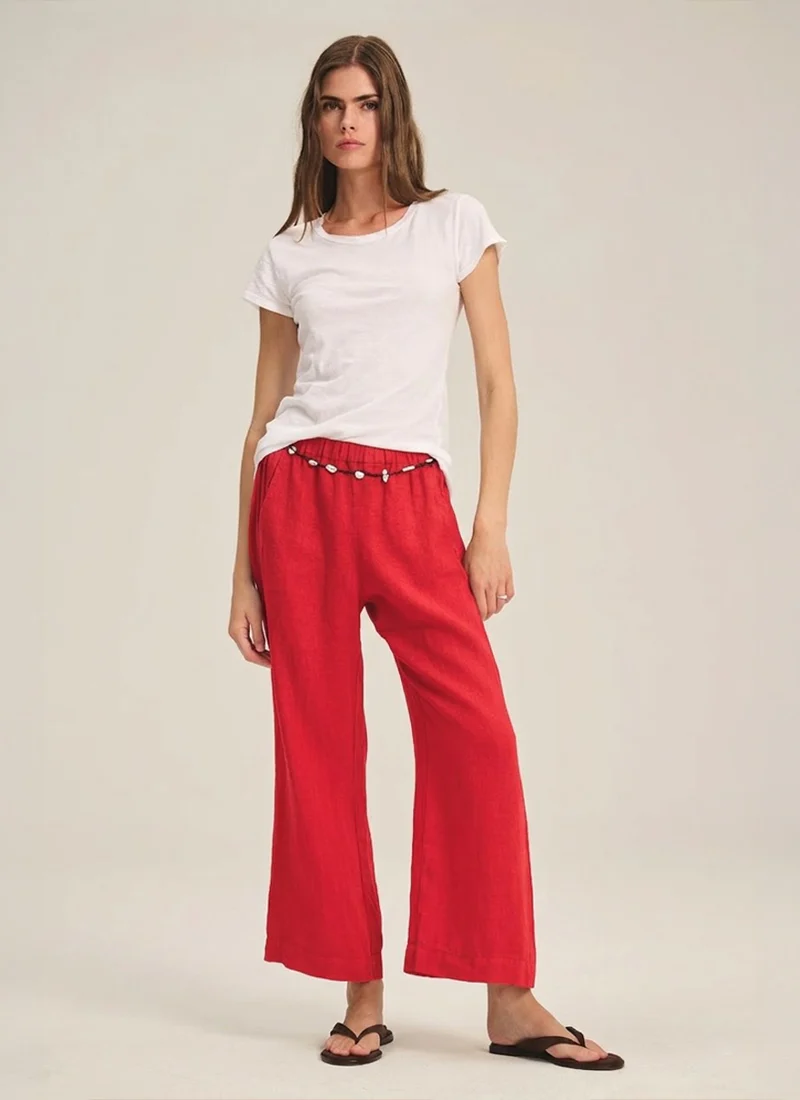 Lola Woven Linen Pants - Image 4