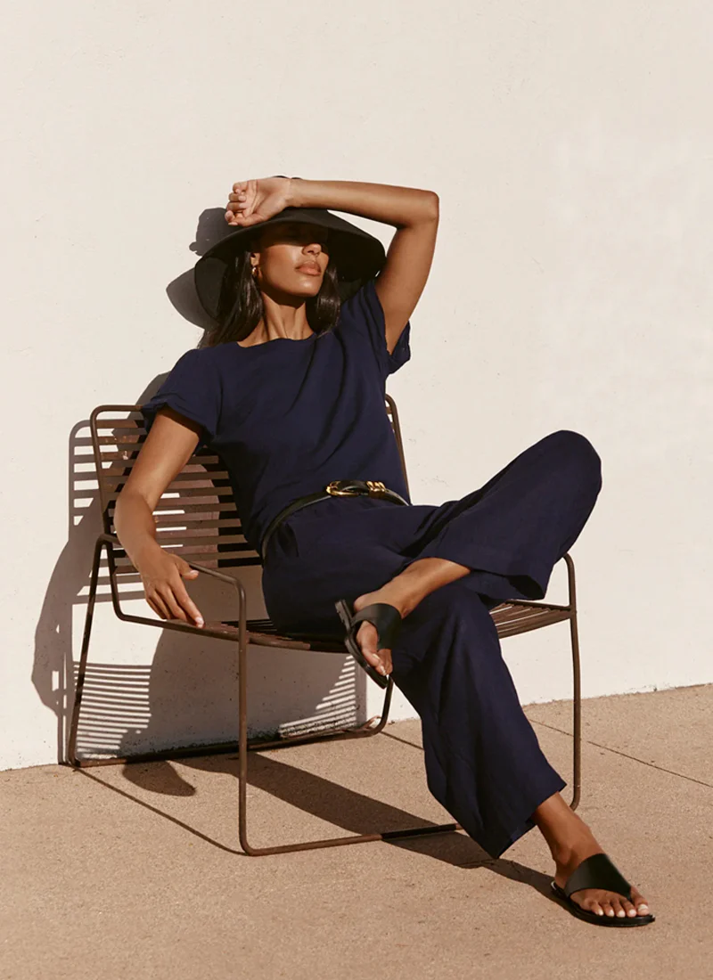 Lola Woven Linen Pant - Image 7