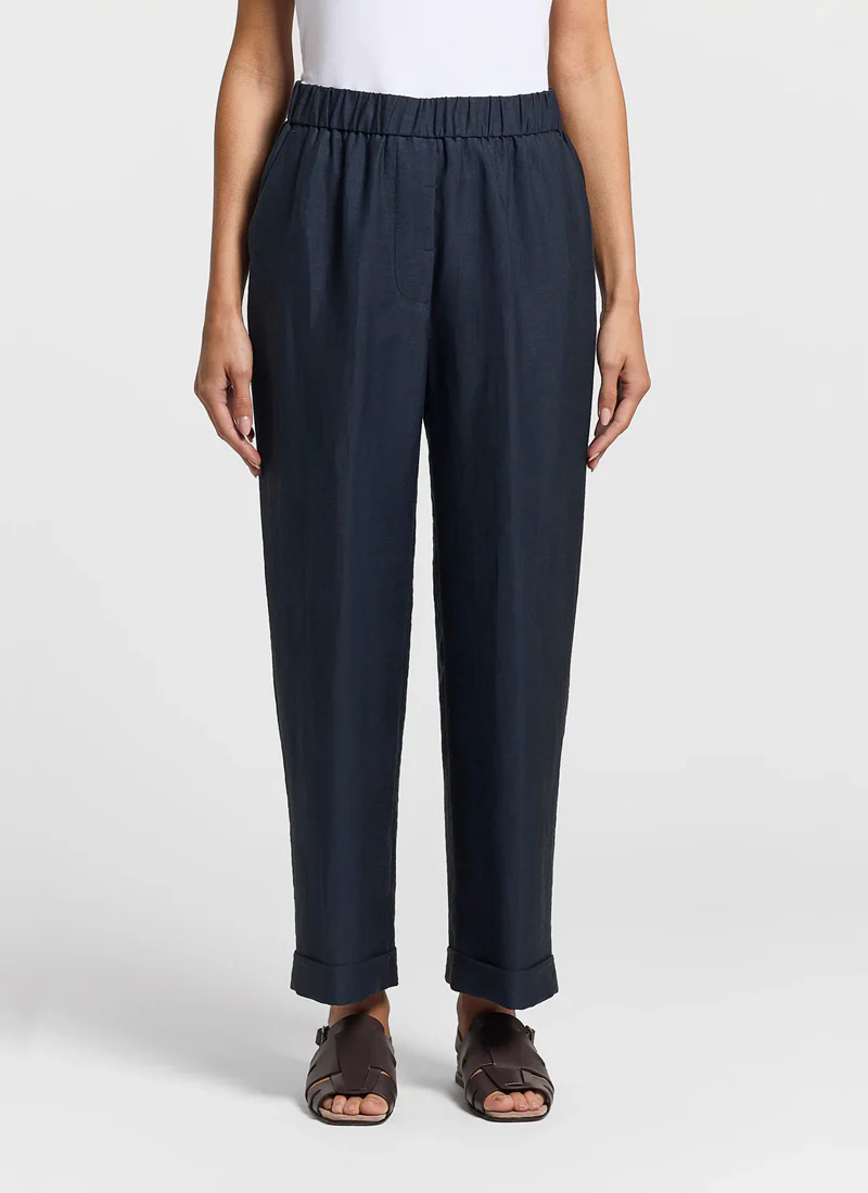 Viscose Linen Twill Trousers
