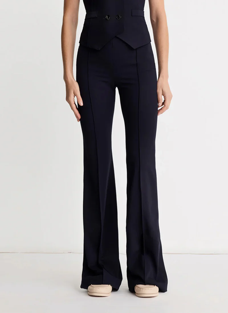 Pintuck Flare Pant
