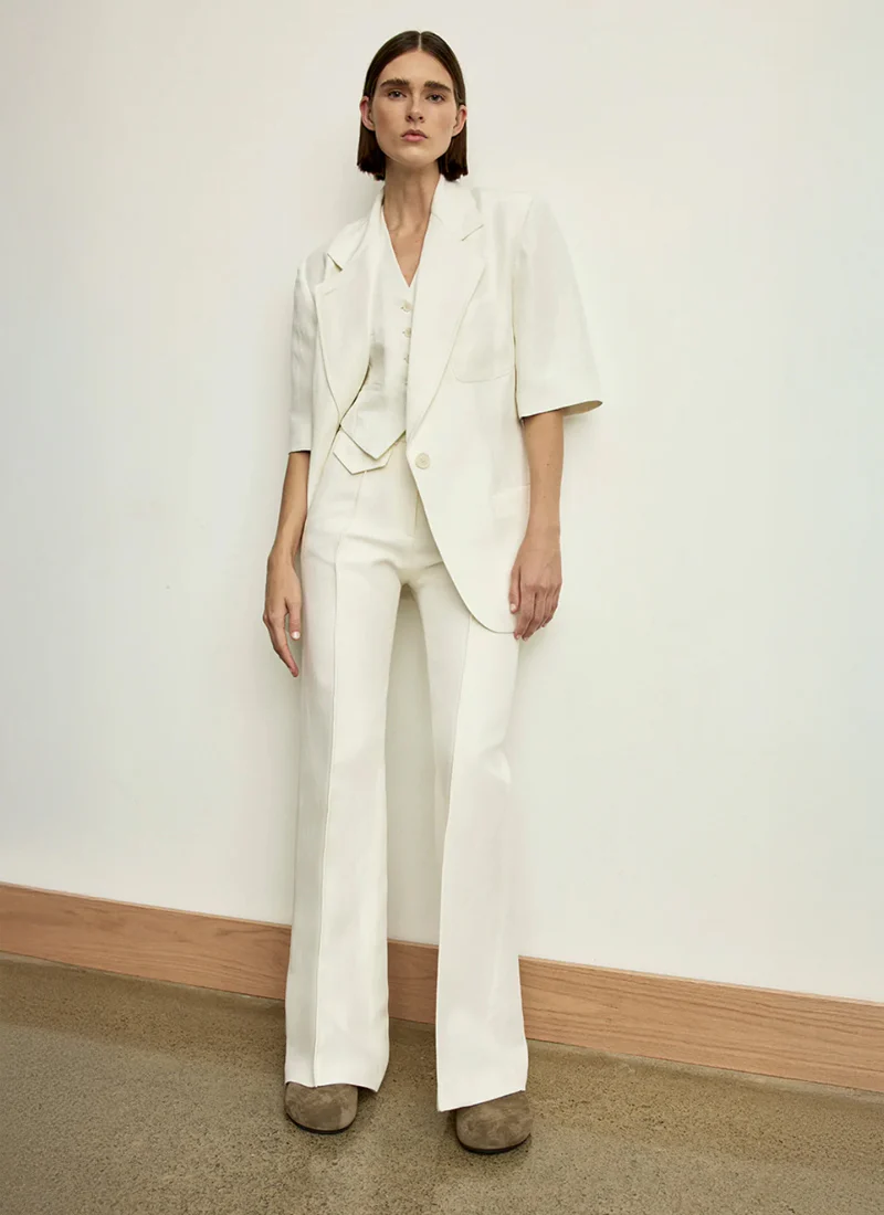Patch Pocket Pintuck Trouser - Image 4