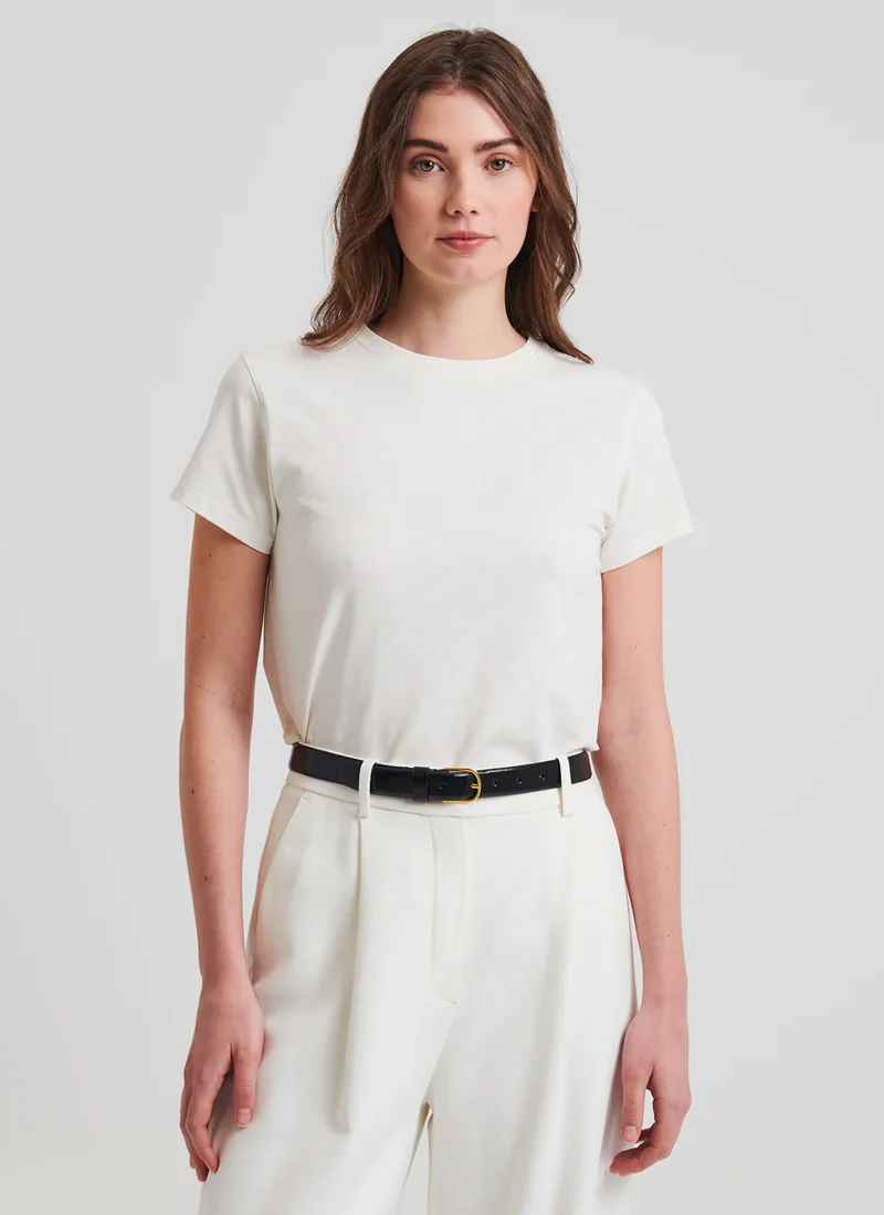 Short Sleeve Iconic Fitted Crew Tee