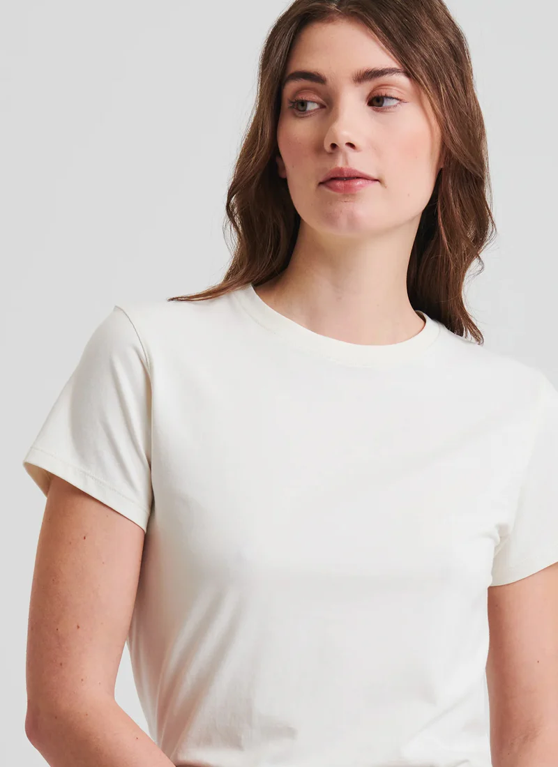 Short Sleeve Iconic Fitted Crew Tee - Image 2