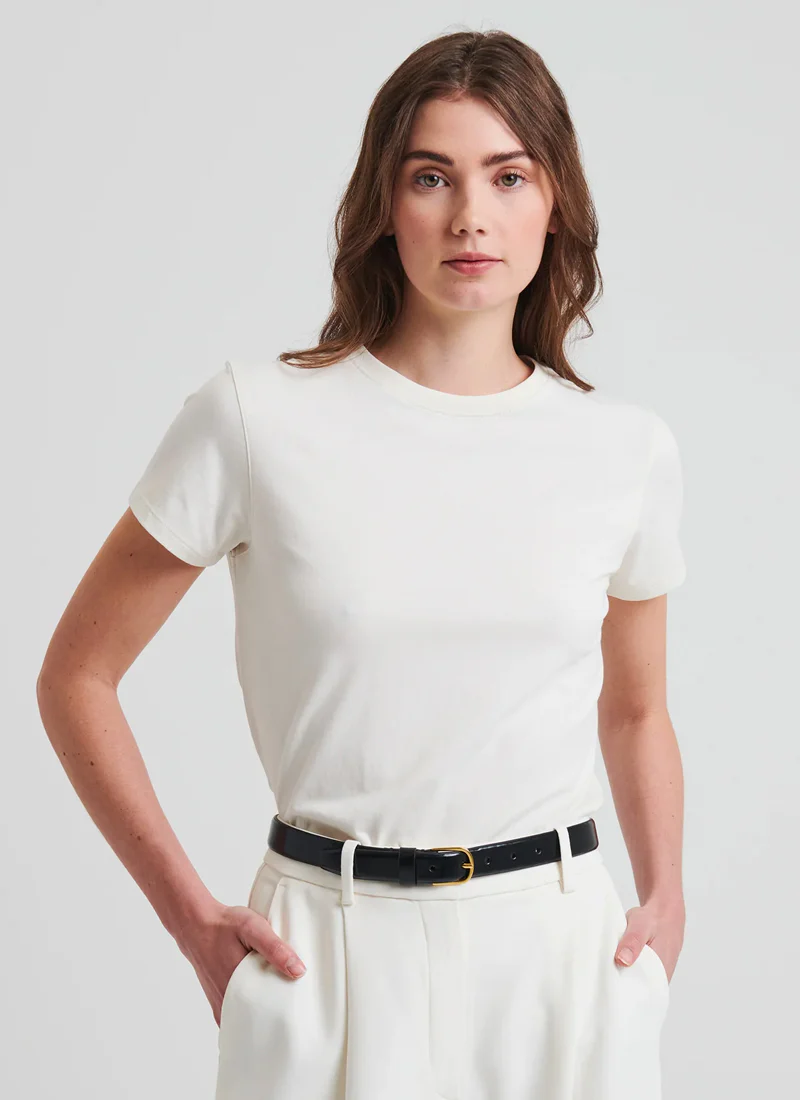 Short Sleeve Iconic Fitted Crew Tee - Image 3