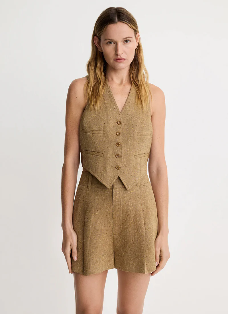 Mid Rise Pleated Shorts - Image 4