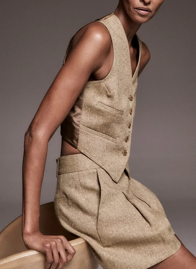 Mid Rise Pleated Shorts - Image 6