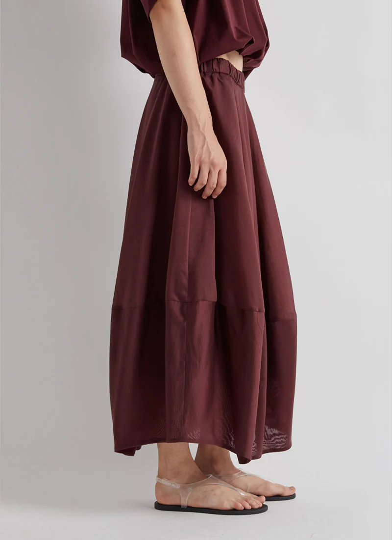 Draped Pull On Maxi Skirt - Image 3