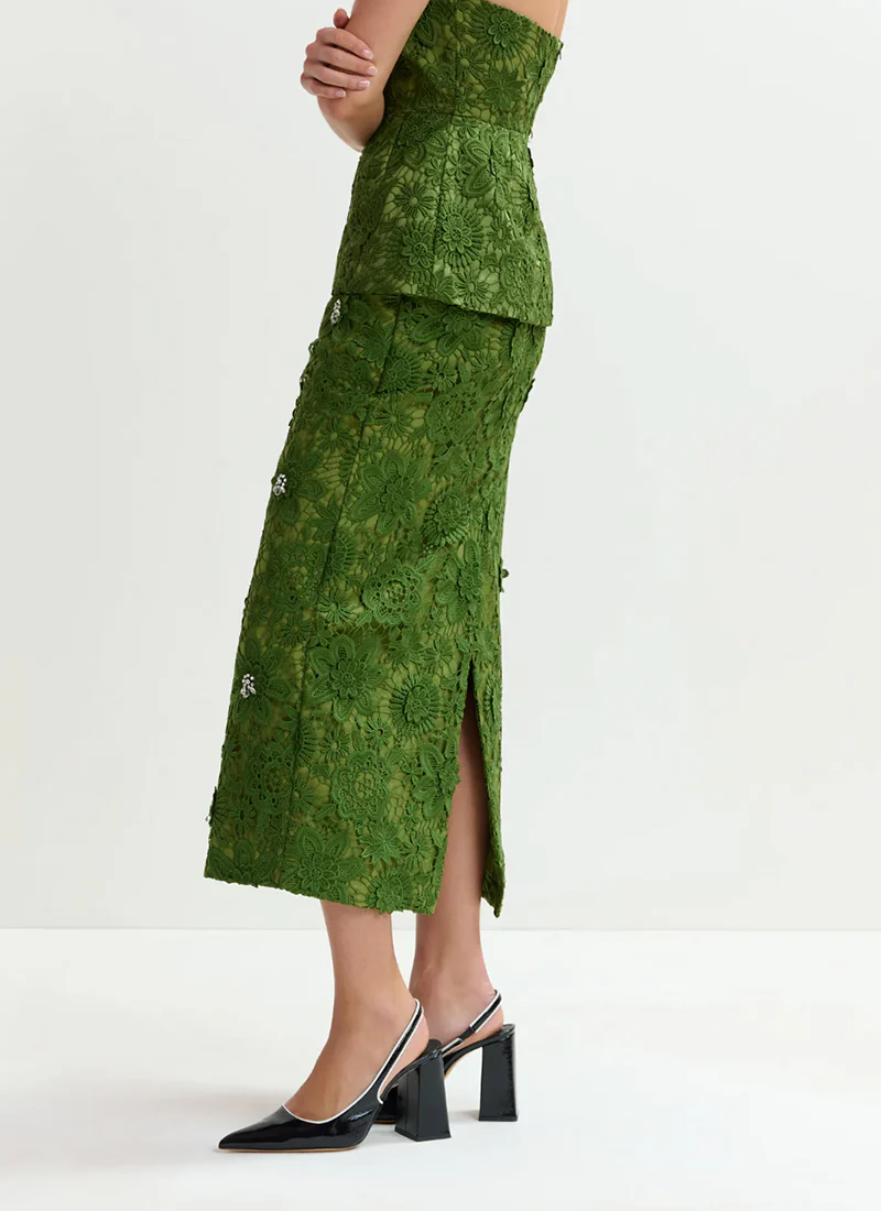 Jourget Lace Pencil Skirt - Image 3