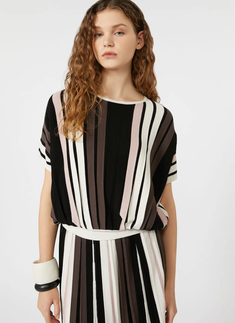 Pleiadi Pleated Knit Skirt - Image 4