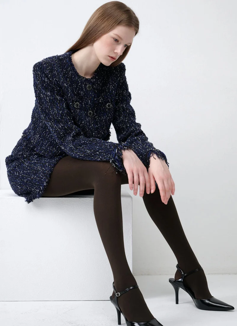 Tweed Knit Mini Skirt - Image 6
