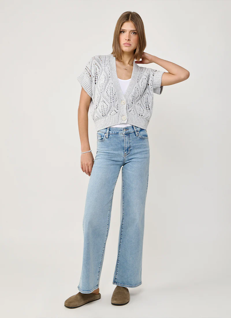 Linen Silk Two Button Cardigan - Image 5