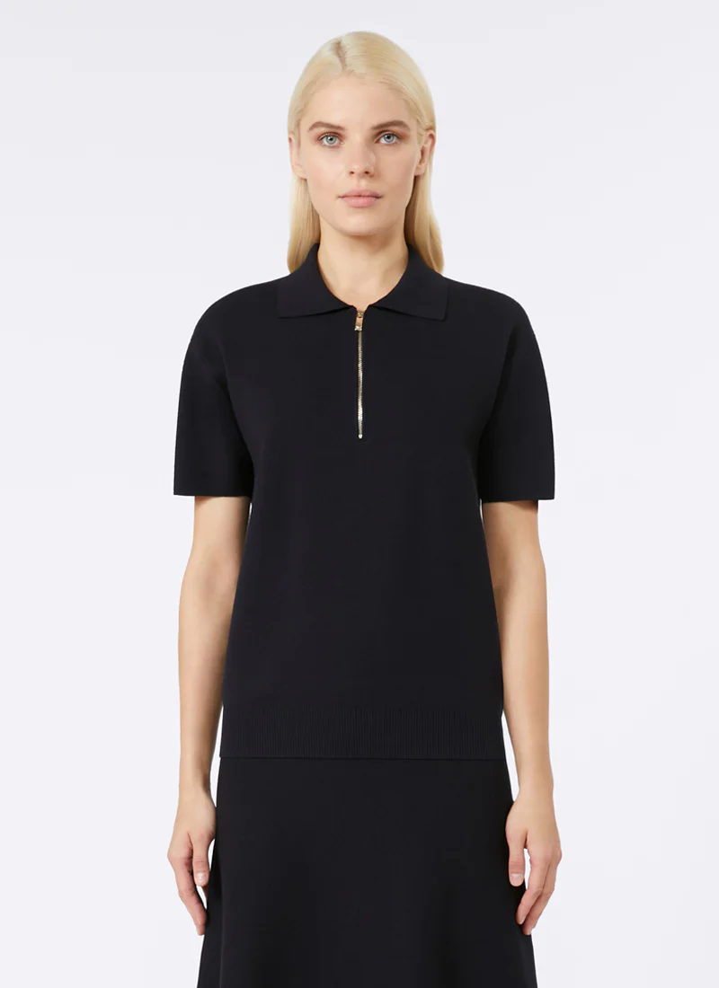 Teti Short Sleeve Zip Polo