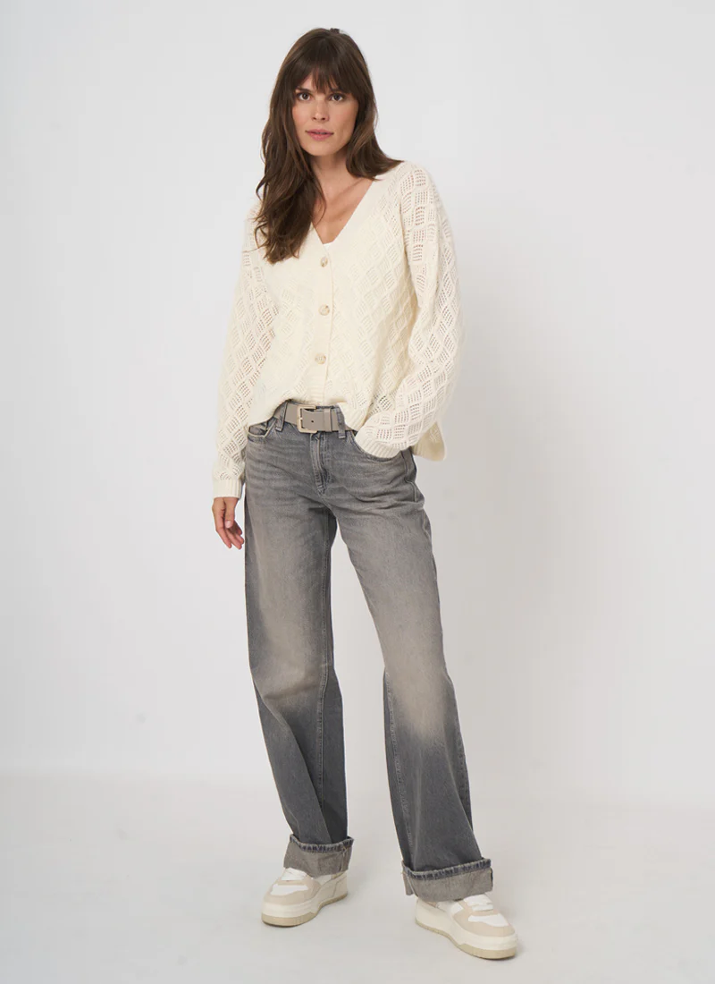 Cashmere Diamond Cardigan - Image 6