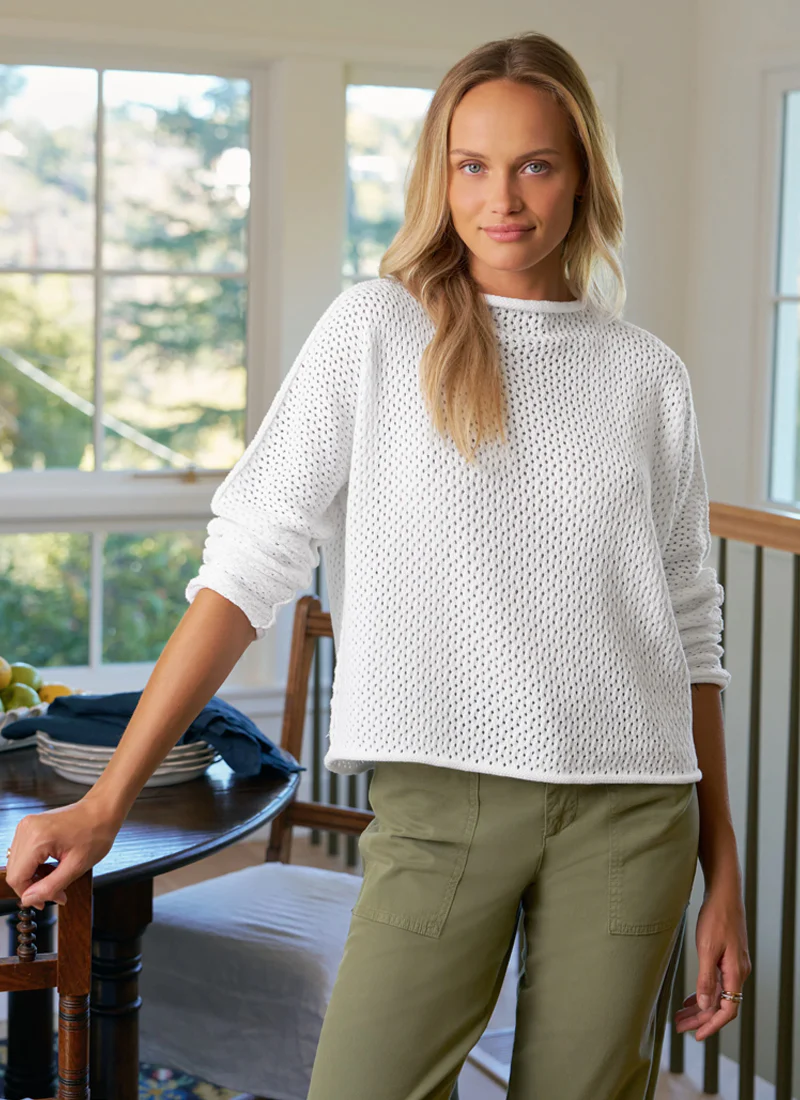 Monterey Pointelle Sweater