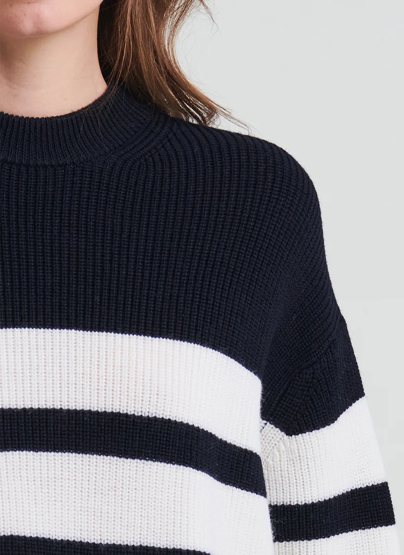 Extra Fine Merino Merino Rib Stripe Sweater - Image 4