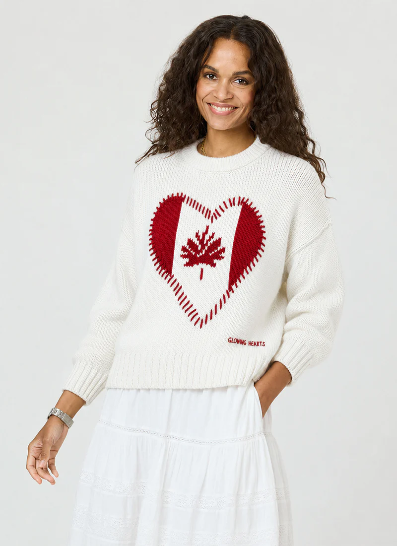 Boyfriend Maple Leaf Sweater