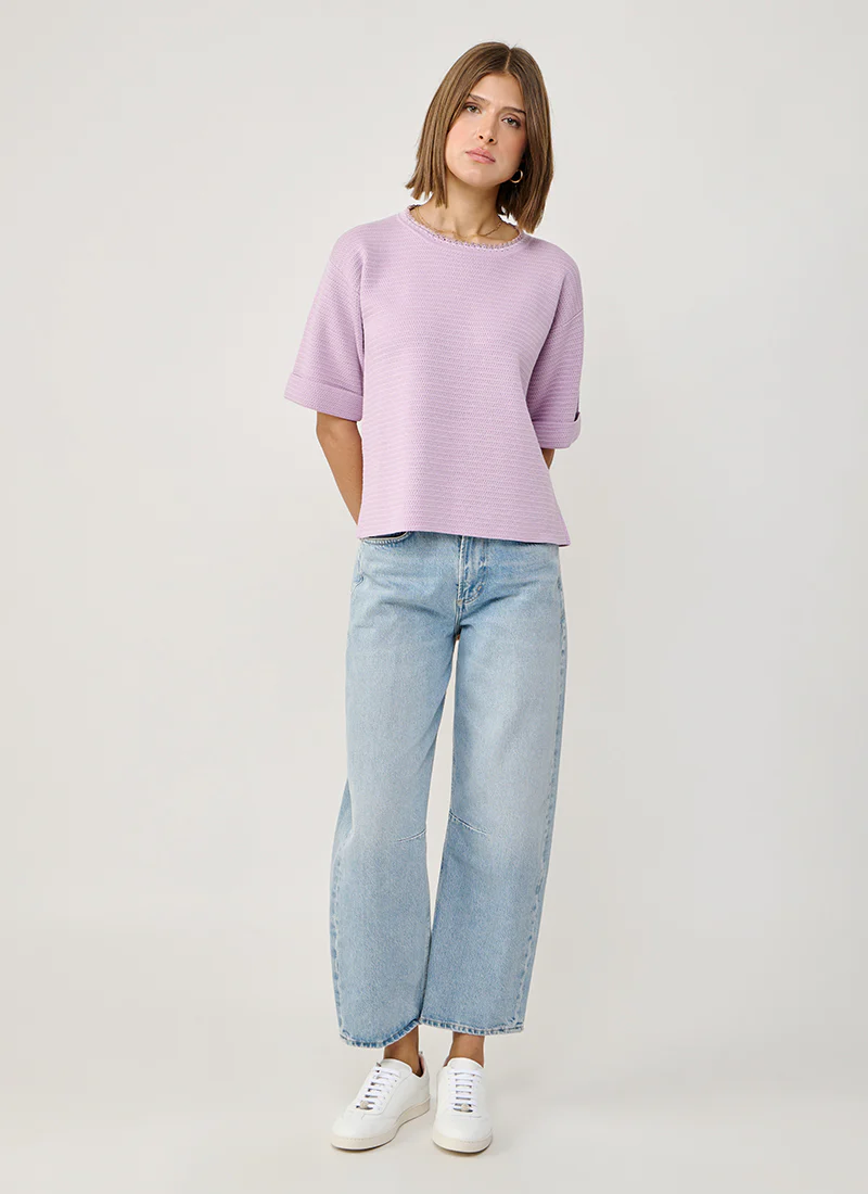 Cotton Wool Basket Weave Knit - Image 2