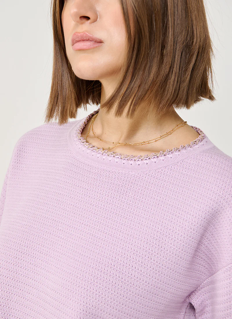 Cotton Wool Basket Weave Knit - Image 5