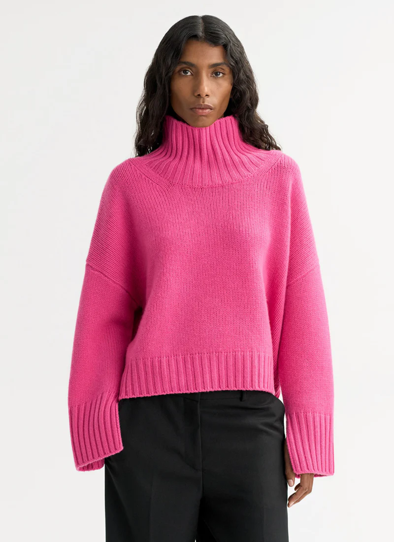 Girlfriend Cashmere Turtleneck