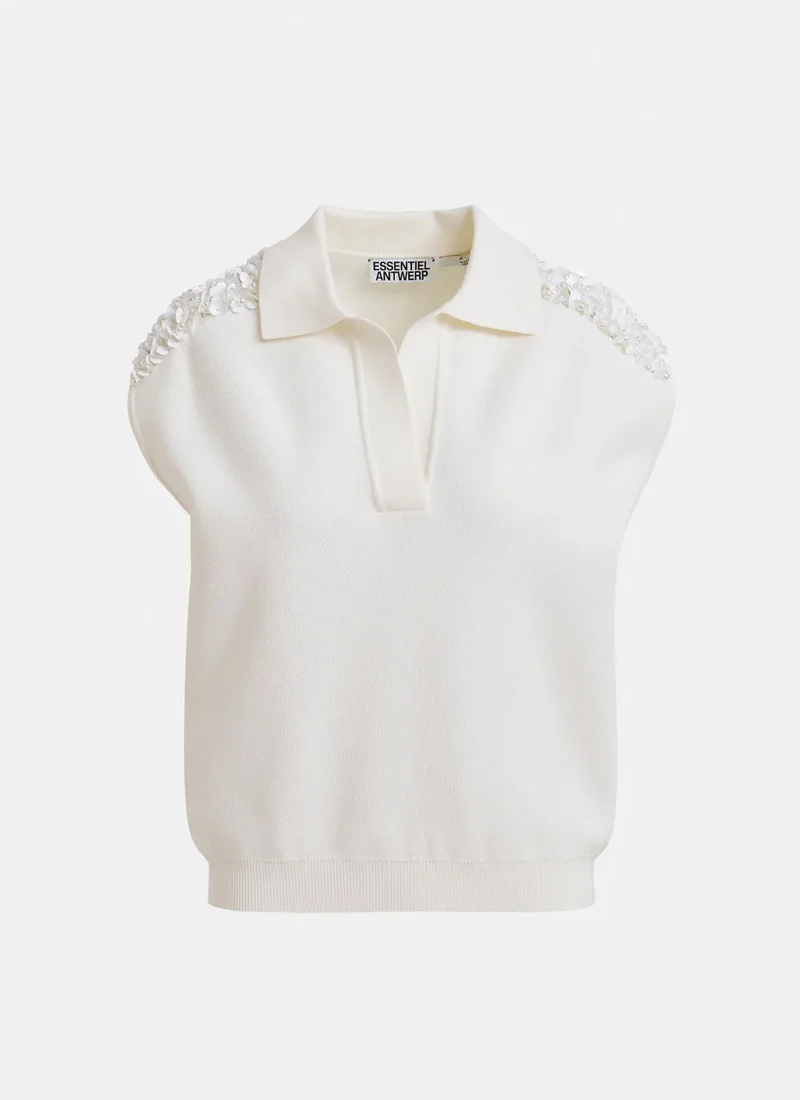 Joline Embroidered Knit Polo - Image 5