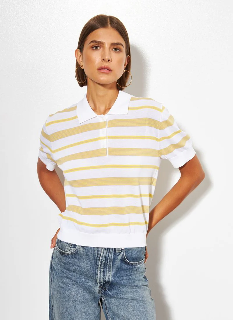 London Stripe Short Sleeve Polo