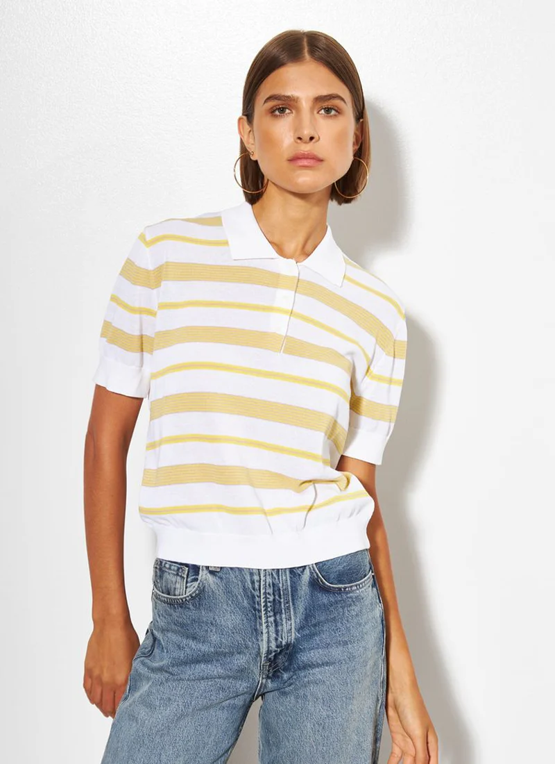 London Stripe Short Sleeve Polo - Image 2
